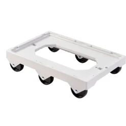 Socle 6 roues axe inox plastique 61x41,4x13,5 cm 250 kg plate_length 41,4 cm ABS - GILAC