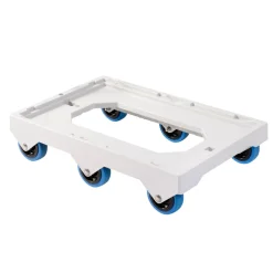 Socle 6 roues silence axe inox plastique 61x41,4x13,5 cm 250 kg plate_length 41,4 cm ABS - GILAC Sale
