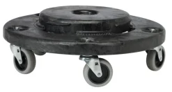 RUBBERMAID Socle rouleur plastique noir Ø 46 cm 16,8 cm Sans couvercle Brute Online