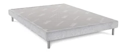 Sommier à latte fixe 1 cadre ferme 200x160x15 cm gris perle Tradisom - DUNLOPILLO Best