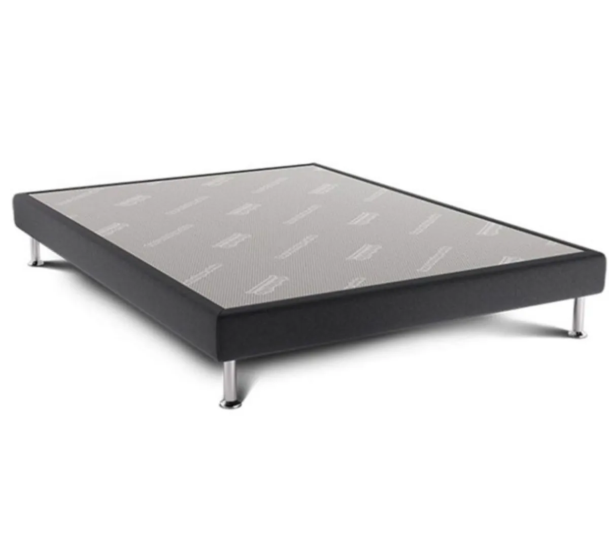 DUNLOPILLO Sommier à latte fixe 1 cadre ferme 190x140x15 cm aluminium Tradisom Best