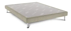 Sommier à latte fixe 2 cadres ferme 200x90 cm grège Tradisom - DUNLOPILLO Discount