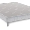DUNLOPILLO Sommier à latte fixe 2 cadres ferme 90x200x15 cm gris perle Tradisom Online