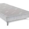 DUNLOPILLO Sommier à latte fixe 1 cadre 200x90x15 cm gris perle Tradisom Best