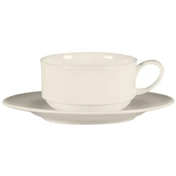 RAK Soucoupe pour tasse à café / thé rond blanc porcelaine bone china Ø 15,5 cm Bravura Hot