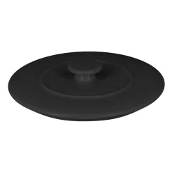 RAK Soupière avec couvercle rond noir porcelaine vitrifiée Ø 15,7 cm Chefs Fusion Clearance