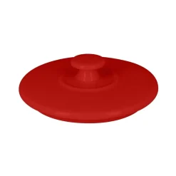 RAK Soupière avec couvercle rond rouge porcelaine vitrifiée Ø 10,8 cm Chefs Fusion Discount