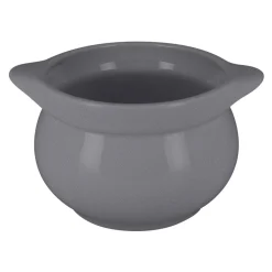 Soupière rond gris porcelaine vitrifiée Ø 10,8 cm Chefs Fusion - RAK Discount