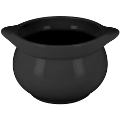 Soupière rond noir porcelaine vitrifiée Ø 10,8 cm Chefs Fusion - RAK New