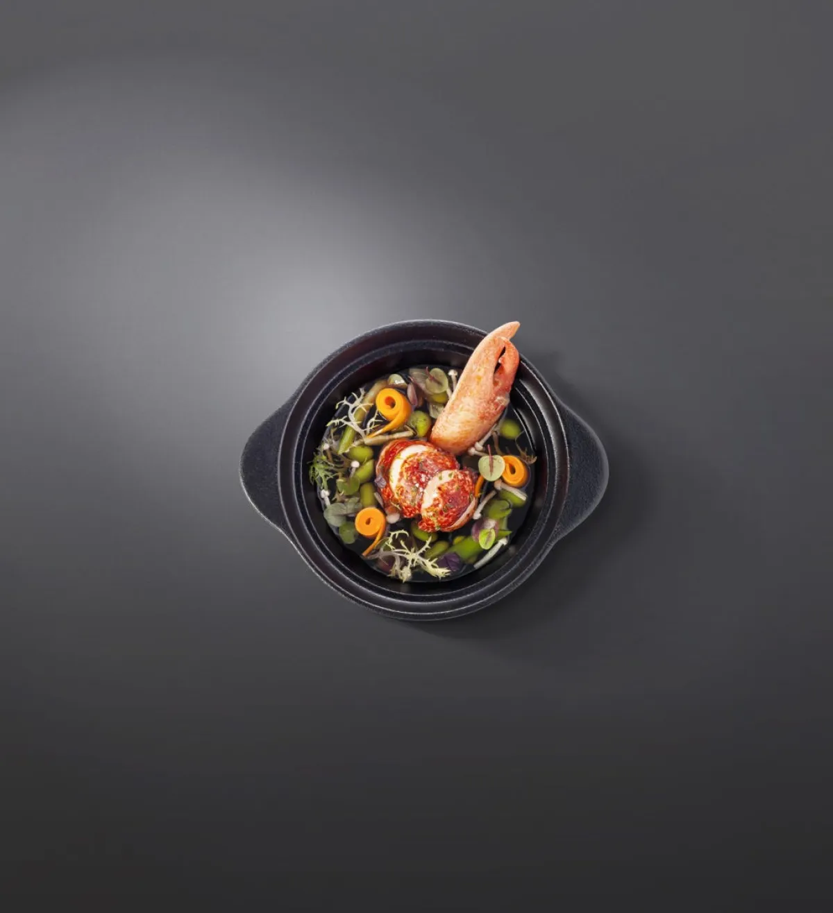 Soupière rond noir porcelaine vitrifiée Ø 15,7 cm Chefs Fusion - RAK Discount