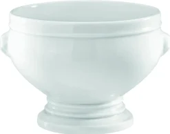 PILLIVUYT Soupière tête de lion rond blanc porcelaine culinaire Ø 12,5 cm