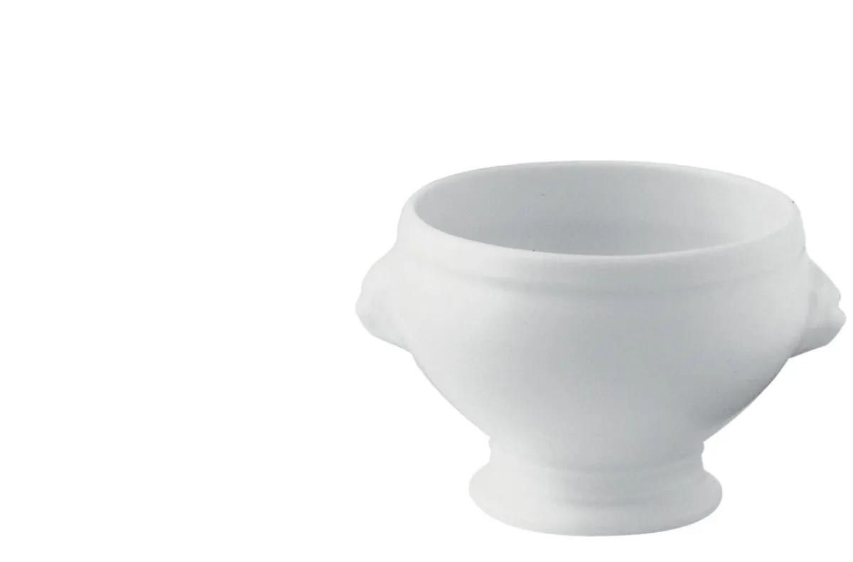 Soupière tête de lion rond blanc porcelaine Ø 7 cm Bistronome - PRO.MUNDI