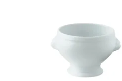 PRO.MUNDI Soupière tête de lion rond blanc porcelaine Ø 12 cm Bistronome