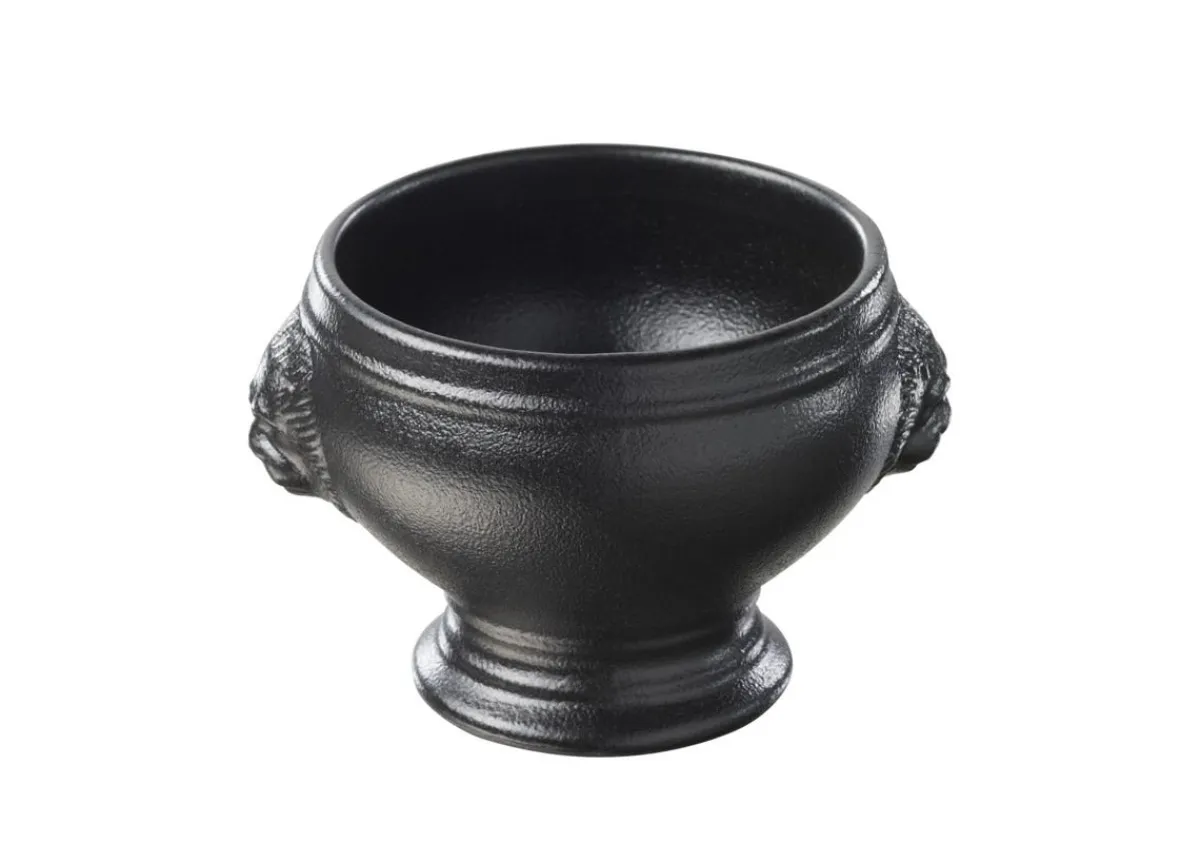 Soupière tête de lion rond noir porcelaine culinaire Ø 12,5 cm French Classics - REVOL Best