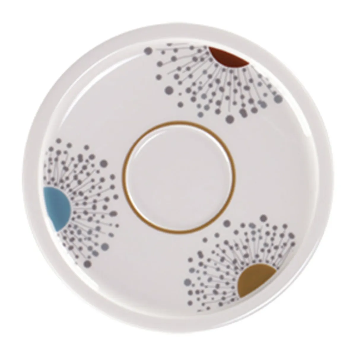 Sous tasse à café blanc porcelaine vitrifiée Ø 16,3 cm stone Ease Décor Spring - RAK Discount