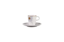 Sous tasse à café blanc porcelaine vitrifiée Ø 16,3 cm stone Ease Décor Spring - RAK Discount