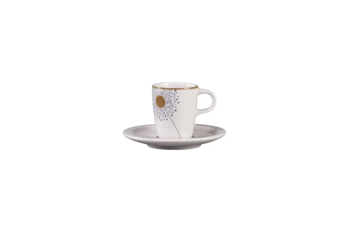 Sous tasse à café blanc porcelaine vitrifiée Ø 16,3 cm stone Ease Décor Spring - RAK Discount