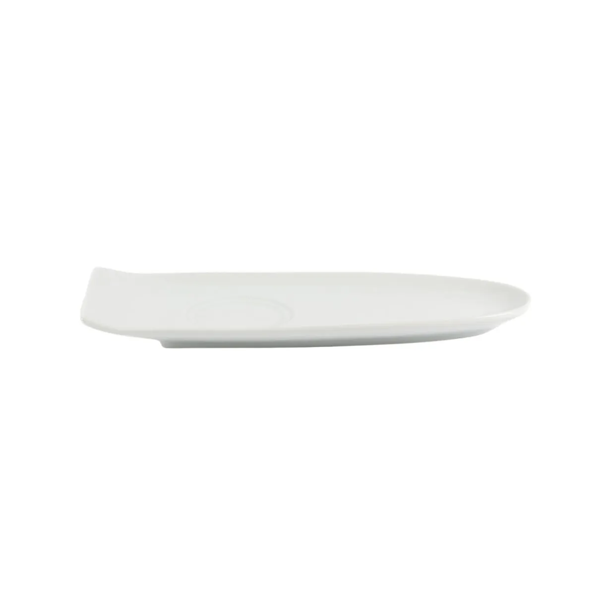 PRO.MUNDI Sous-tasse à café gourmand ovale blanc porcelaine 23 cm Prismo Sale