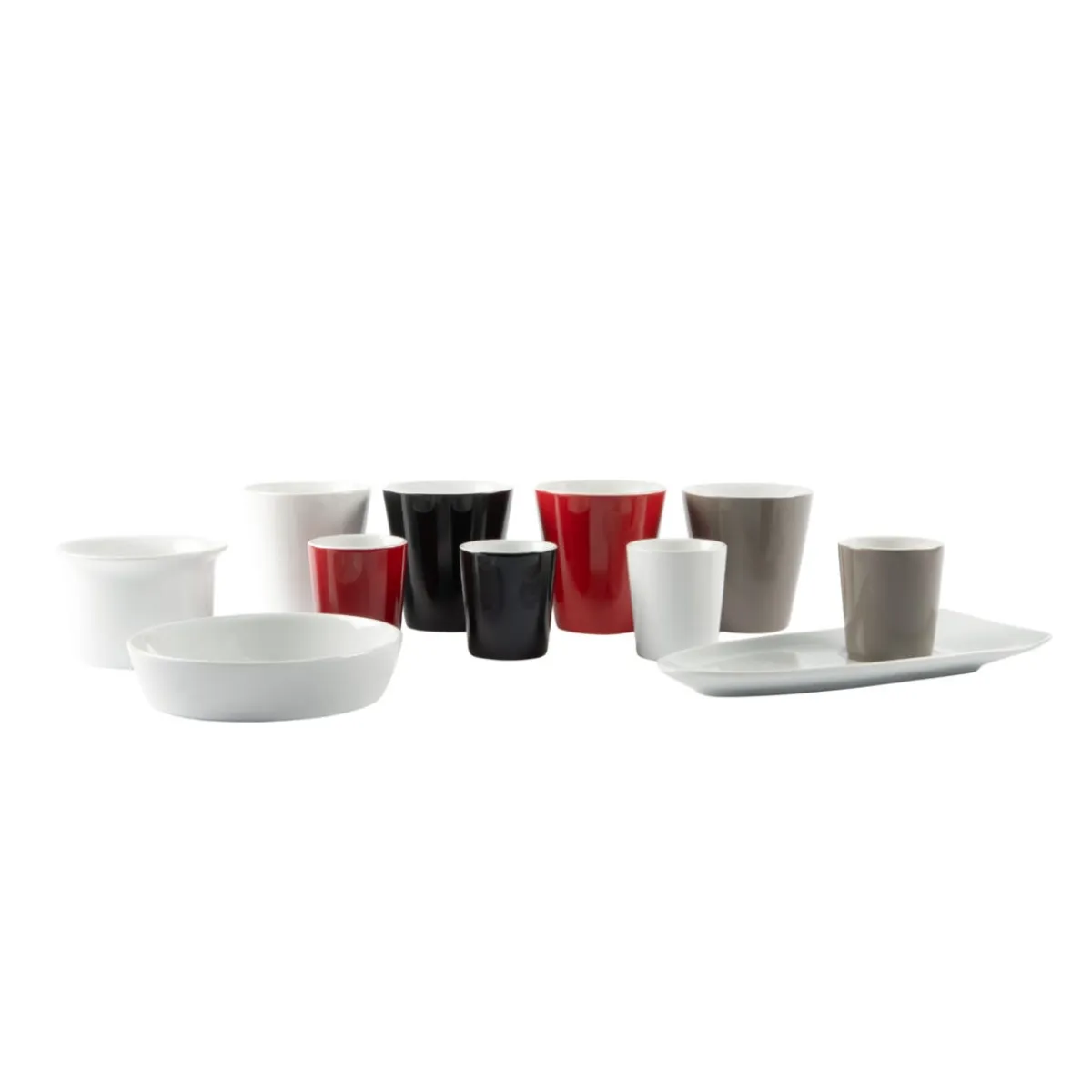 PRO.MUNDI Sous-tasse à café gourmand ovale blanc porcelaine 23 cm Prismo Sale