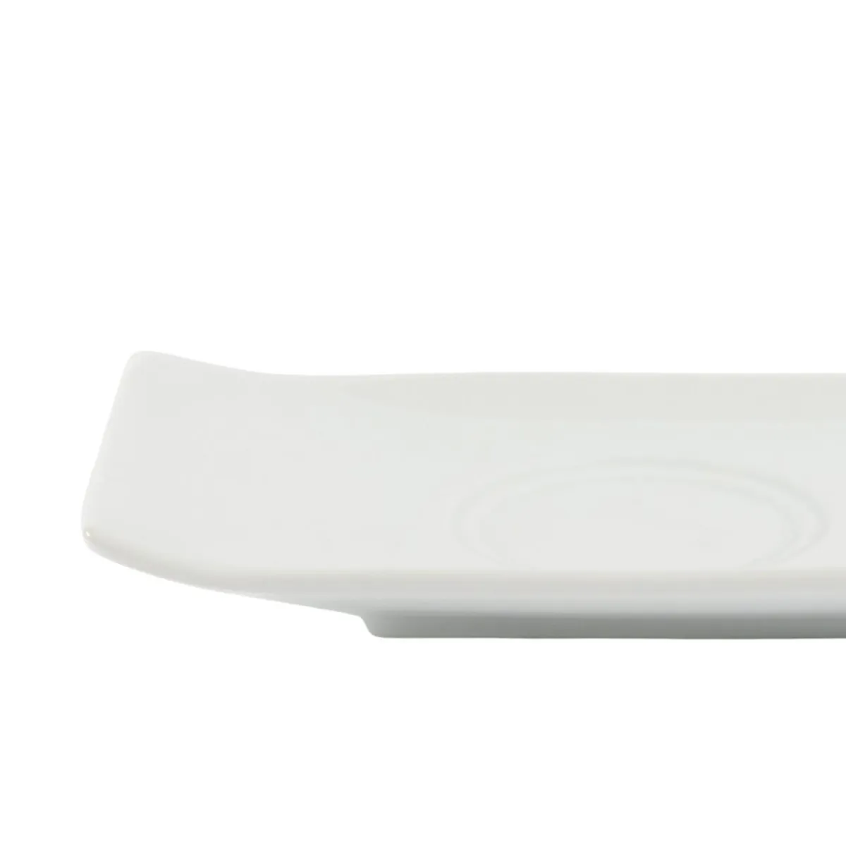 PRO.MUNDI Sous-tasse à café gourmand ovale blanc porcelaine 23 cm Prismo Sale
