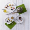 PRO.MUNDI Sous-tasse à café gourmand ovale ivoire porcelaine 33 cm Hot