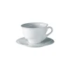 Sous-tasse à café lungo rond blanc porcelaine vitrifiée Ø 15 cm Delissea - RAK