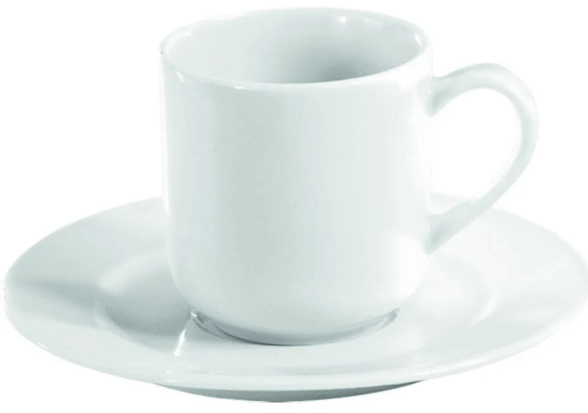 PILLIVUYT Sous tasse à café rond blanc porcelaine culinaire Ø 13,4 cm Sancerre Sale