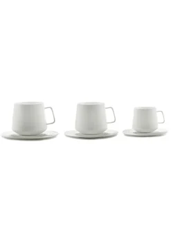 Sous tasse à café rond blanc porcelaine bone china Ø 13,8 cm Nido - SERAX Discount