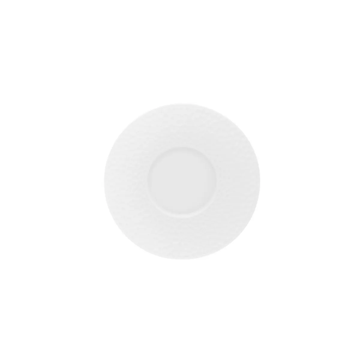 Sous tasse à café rond blanc porcelaine de limoges Ø 12,6 cm L' Fragment - DEGRENNE Best