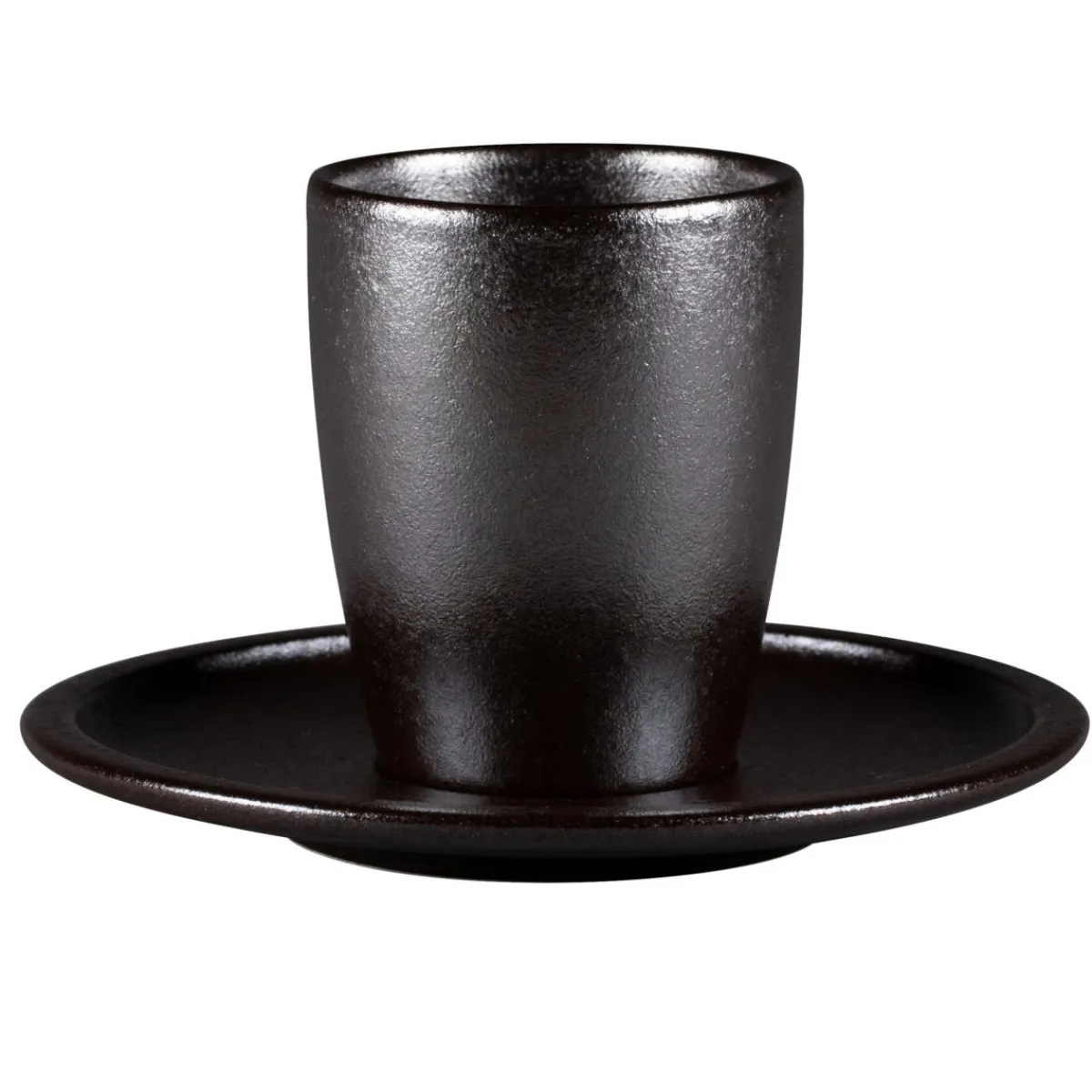 Sous tasse à café rond Forge porcelaine vitrifiée Ø 16,3 cm stone Ease - RAK Sale