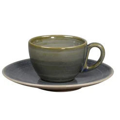 Sous tasse à café rond Jade porcelaine vitrifiée Ø 15 cm stone Spot - RAK Hot