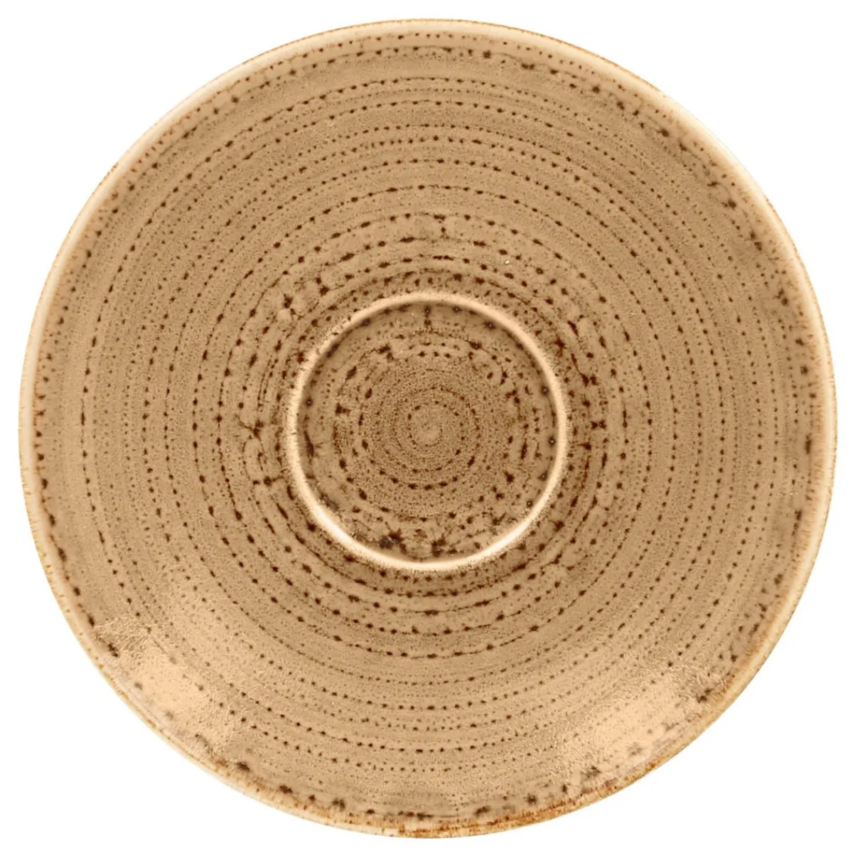 RAK Sous tasse à café rond marron porcelaine vitrifiée Ø 17 cm Twirl Best