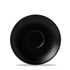 Sous tasse à café rond noir porcelaine Ø 16,2 cm Evo Jet - DUDSON Best