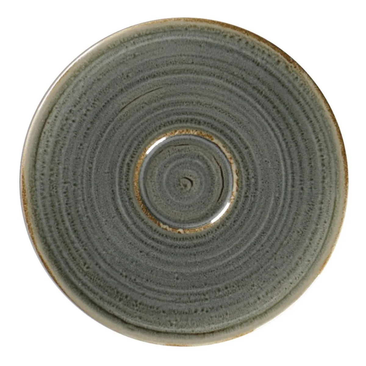 RAK Sous tasse à café rond Peridot porcelaine vitrifiée Ø 15 cm stone Spot Hot