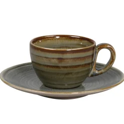 RAK Sous tasse à café rond Peridot porcelaine vitrifiée Ø 15 cm stone Spot Hot
