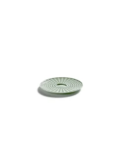 SERAX Sous tasse à café rond vert porcelaine bone china Ø 11,5 cm Nido New