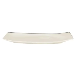 RAK Sous-tasse à café / thé gourmand rectangulaire ivoire porcelaine vitrifiée 26,1 cm Mazza Best