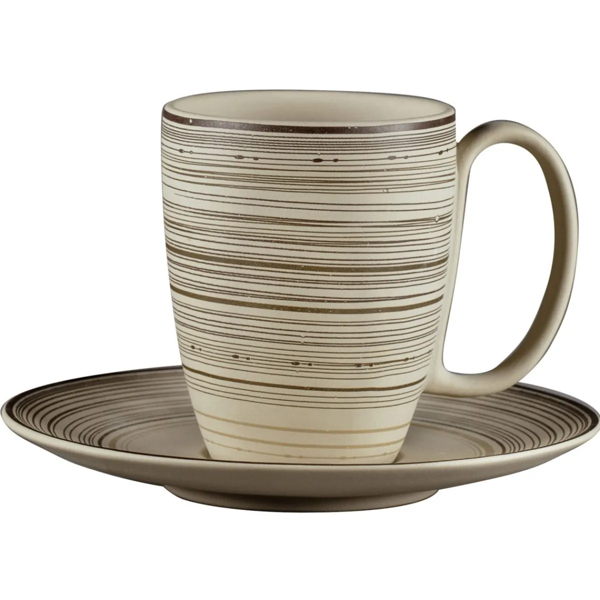 RAK Sous tasse à café/thé rond Argila Décor Larissa porcelaine Ø 17 cm Earth Clearance