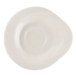 Sous tasse à café/thé rond blanc porcelaine bone china 15,5 cm Pose - RAK Online
