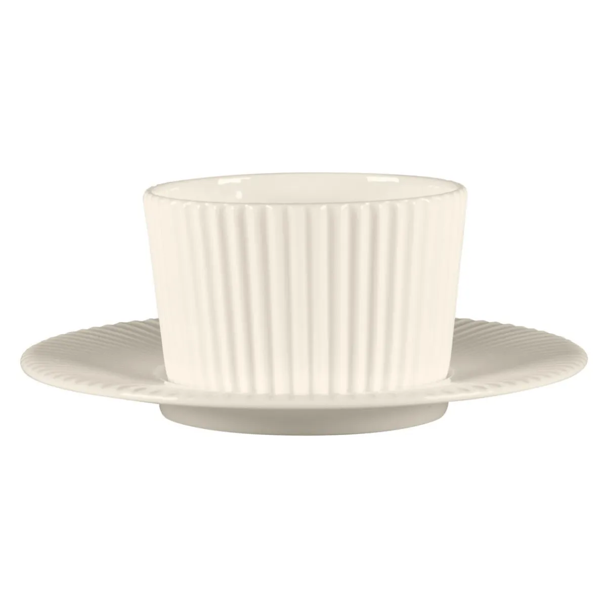 Sous tasse à café / thé rond blanc porcelaine bone china Ø 32,2 cm Spectra - RAK Clearance