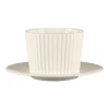 Sous tasse à café / thé rond blanc porcelaine bone china Ø 14,9 cm Spectra - RAK Clearance