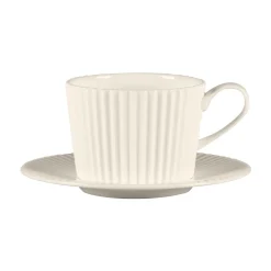 Sous tasse à café / thé rond blanc porcelaine bone china Ø 14,9 cm Spectra - RAK Clearance