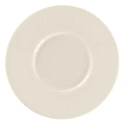 Sous tasse à café / thé rond blanc porcelaine bone china Ø 14,9 cm Fedra - RAK New