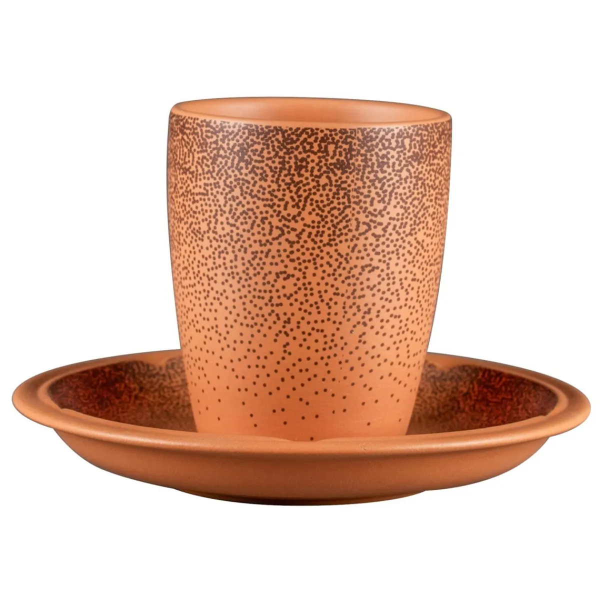 RAK Sous tasse à café/thé rond Tero Décor Denia porcelaine Ø 15 cm Earth