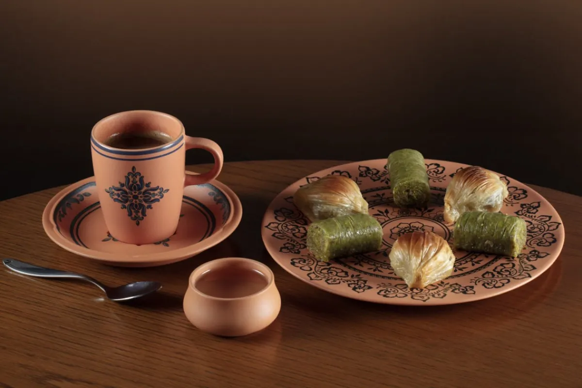 RAK Sous tasse à café/thé rond Tero Décor Denia porcelaine Ø 15 cm Earth