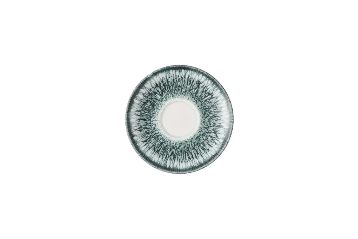 Sous tasse à cappuccino rond Black porcelaine vitrifiée Ø 15,6 cm Inked Lume - CHURCHILL Hot