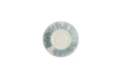 CHURCHILL Sous tasse à cappuccino rond Blue porcelaine vitrifiée Ø 15,6 cm Lyra Clearance