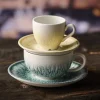 CHURCHILL Sous tasse à cappuccino rond Natural porcelaine vitrifiée Ø 15,6 cm Inked Lume Sale
