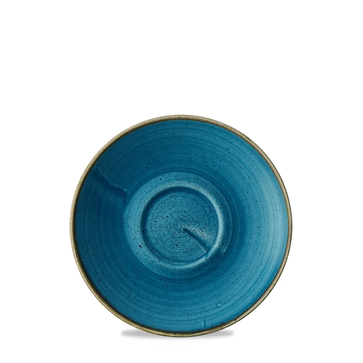 CHURCHILL Sous-tasse à cappuccino / thé Java Blue porcelaine vitrifiée Ø 15 cm Stonecast Java Sale