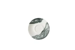 Sous-tasse à cappuccino / thé rond Black porcelaine vitrifiée Ø 15 cm Tide - CHURCHILL Online